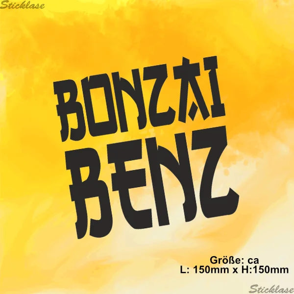 Aufkleber - Bonzai Benz