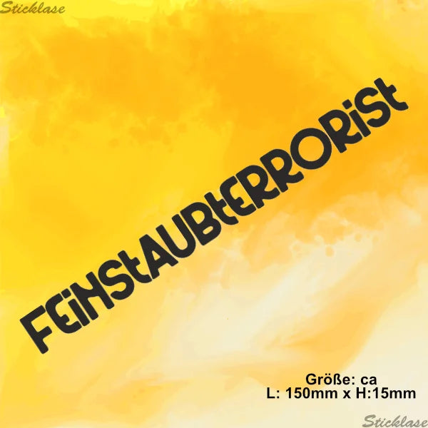 Aufkleber - Feinstaubterrorist