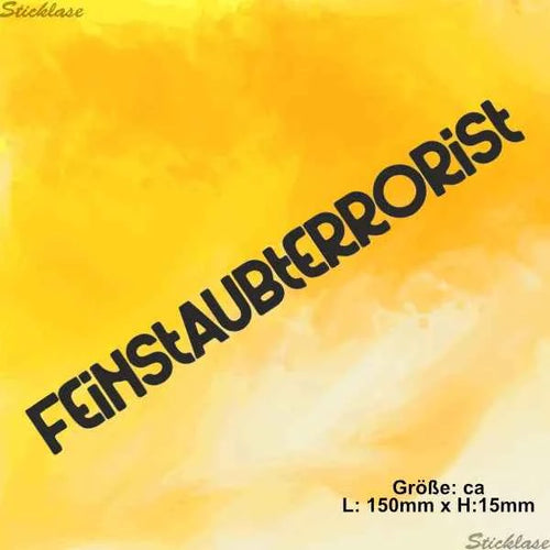Aufkleber - Feinstaubterrorist