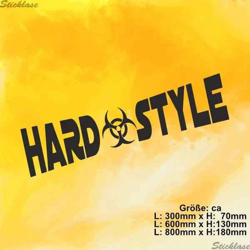 Aufkleber - HARDSTYLE Biohazard