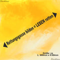 Aufkleber - Rettungsgasse bilden = Leben retten