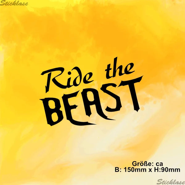 Aufkleber - Ride the BEAST