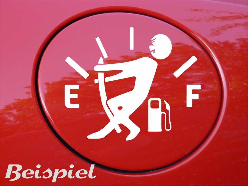 Aufkleber - Tanknadel Stop