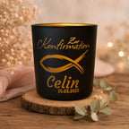 Personalisiertes Windlicht zur Konfirmation – Geschenk zur Konfirmation