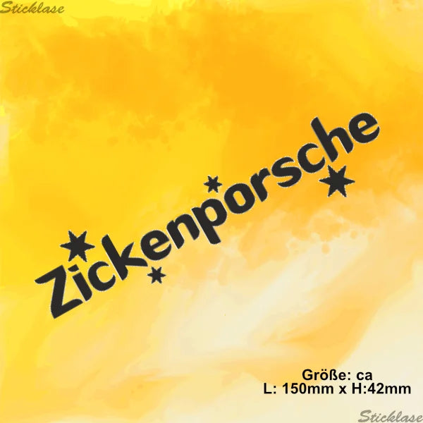 Aufkleber - Zickenporsche