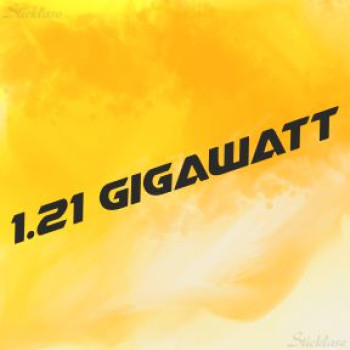 1.21 Gigawatt Schriftzug Aufkleber