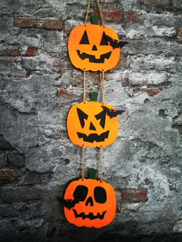 Halloween Kürbis-Deko Anhänger