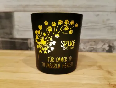 Preview: Personalisierbares Gedenklicht für Haustiere