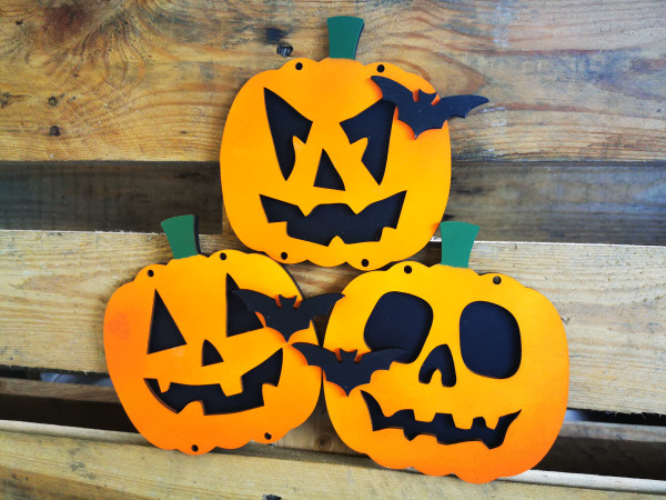 Halloween Kürbis-Deko Anhänger