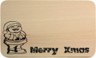 Frühstücksbrett aus Buche Gravur Merry Christmas